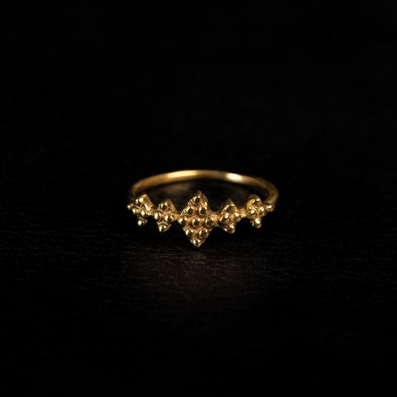 Lucy | Bague - Laiton - NOIR KĀLA