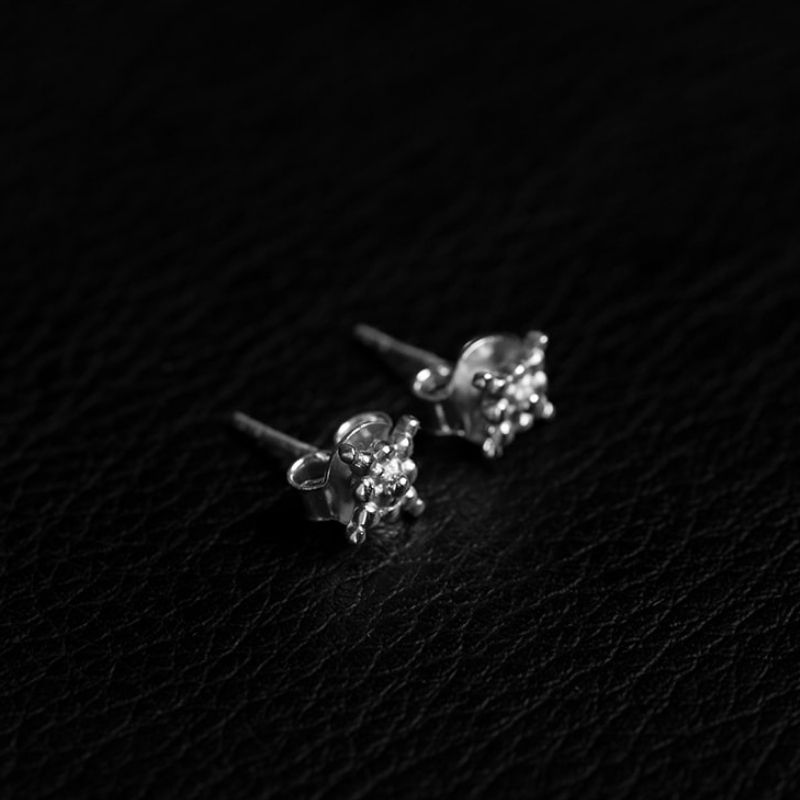 Lucy | Stud Earrings – 925 Silver - NOIR KĀLA