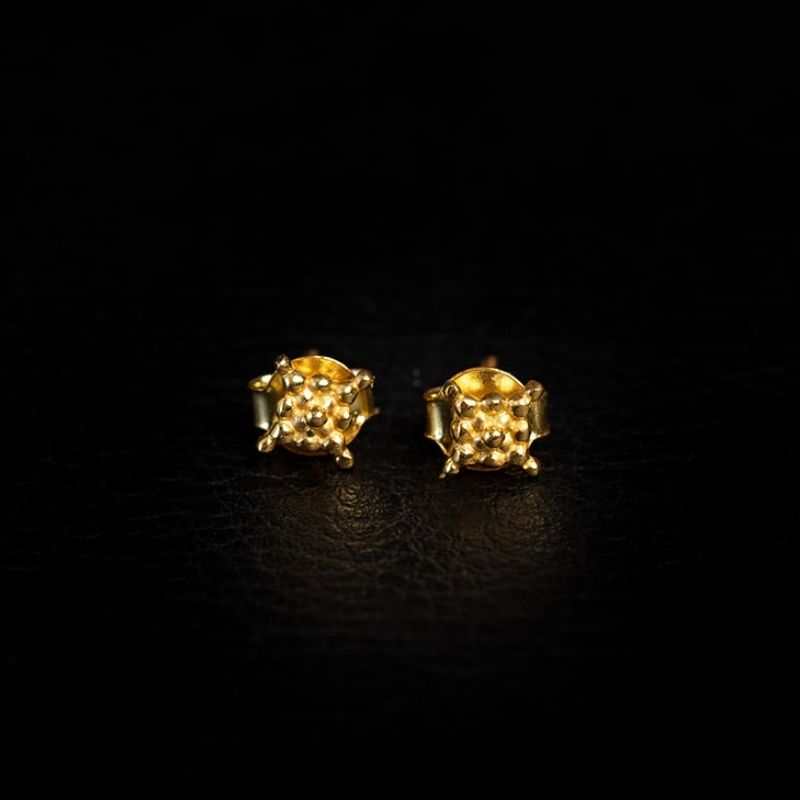 Lucy | Stud Earrings - Gold - NOIR KĀLA