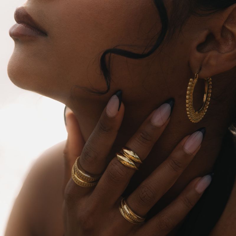 Agua | Bague - Laiton - NOIR KĀLA