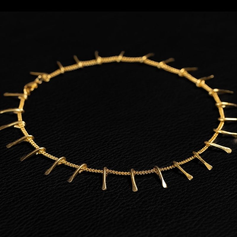 Daughter of the Sun | Anklet - Brass - NOIR KĀLA
