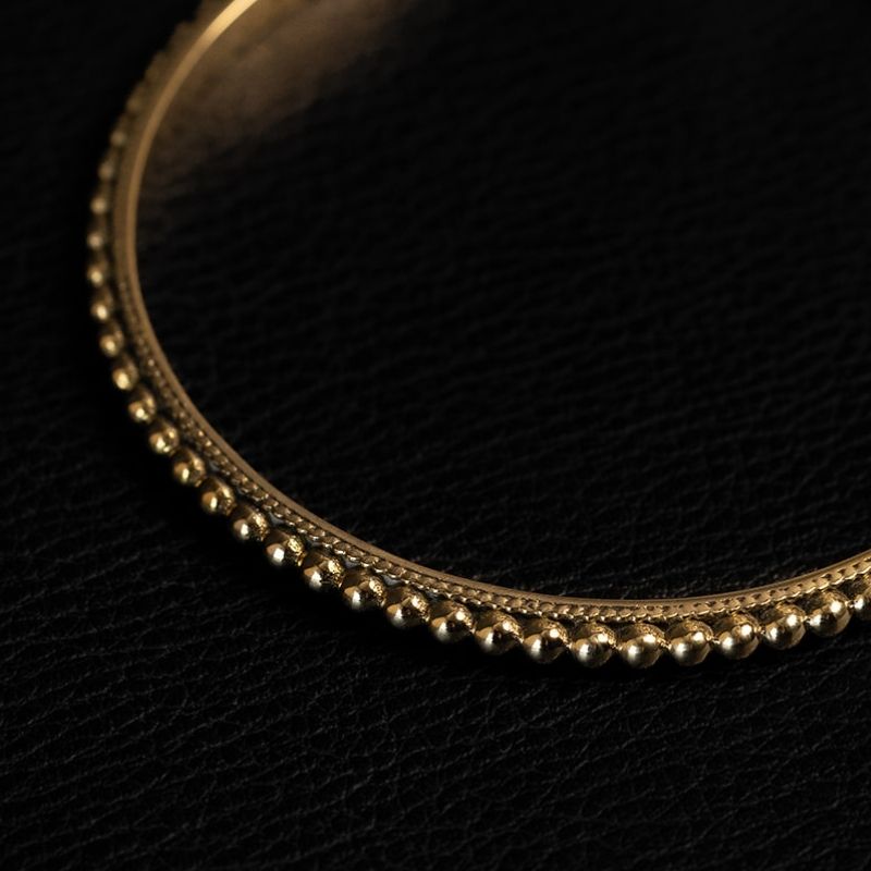 Beaded | Bracelet - Laiton - NOIR KĀLA