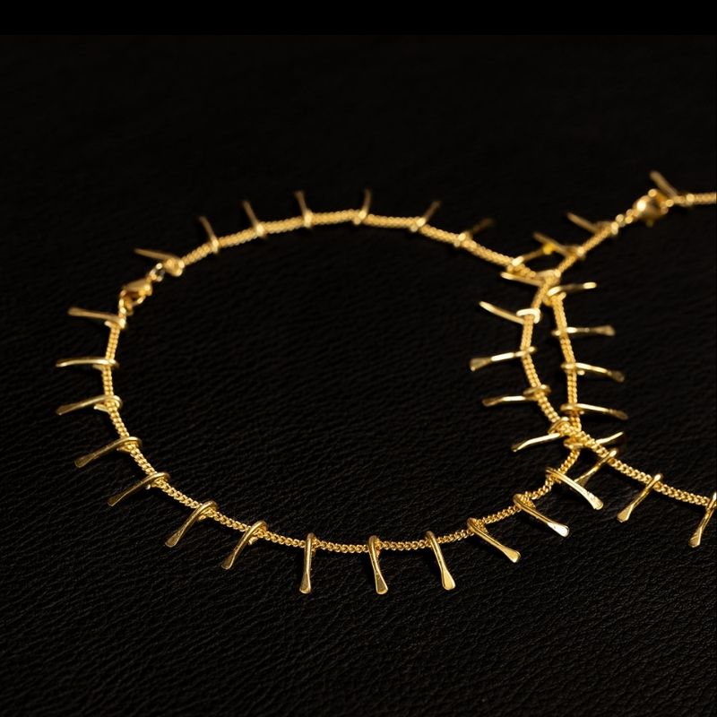 Daughter of the Sun | Anklet - Brass - NOIR KĀLA