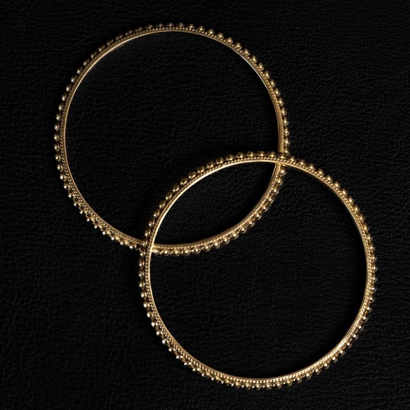 Beaded | Bracelet - Laiton - NOIR KĀLA