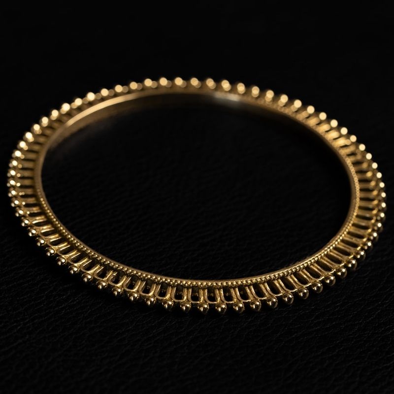 The Wheel | Bracelet - Laiton - NOIR KĀLA