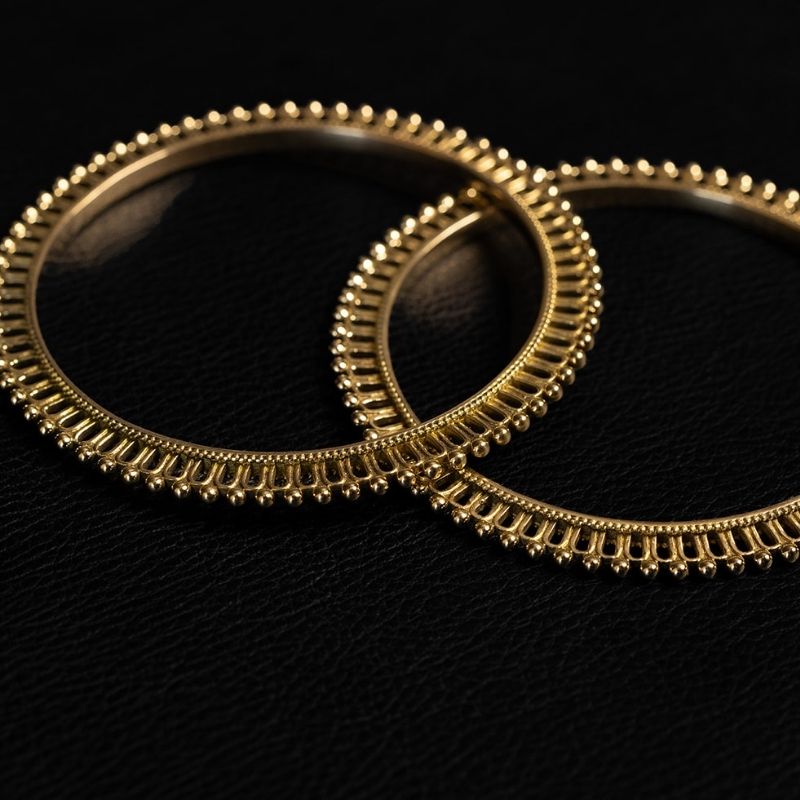 The Wheel | Bracelet - Laiton - NOIR KĀLA