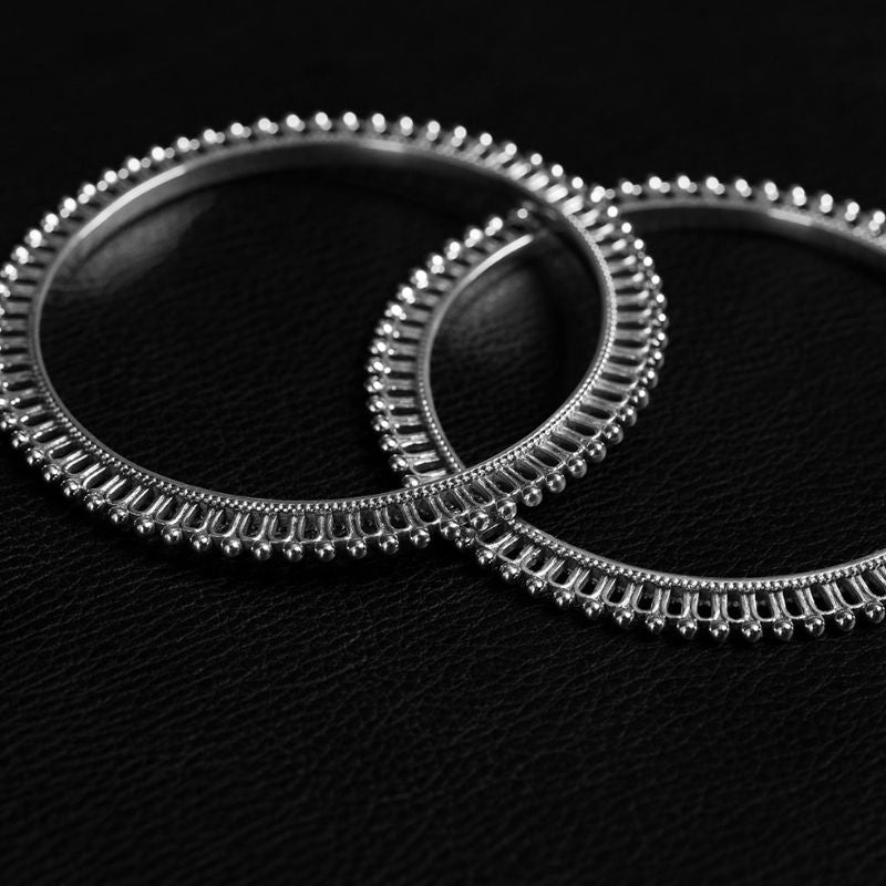 The Wheel | Bangle – 925 Silver - NOIR KĀLA