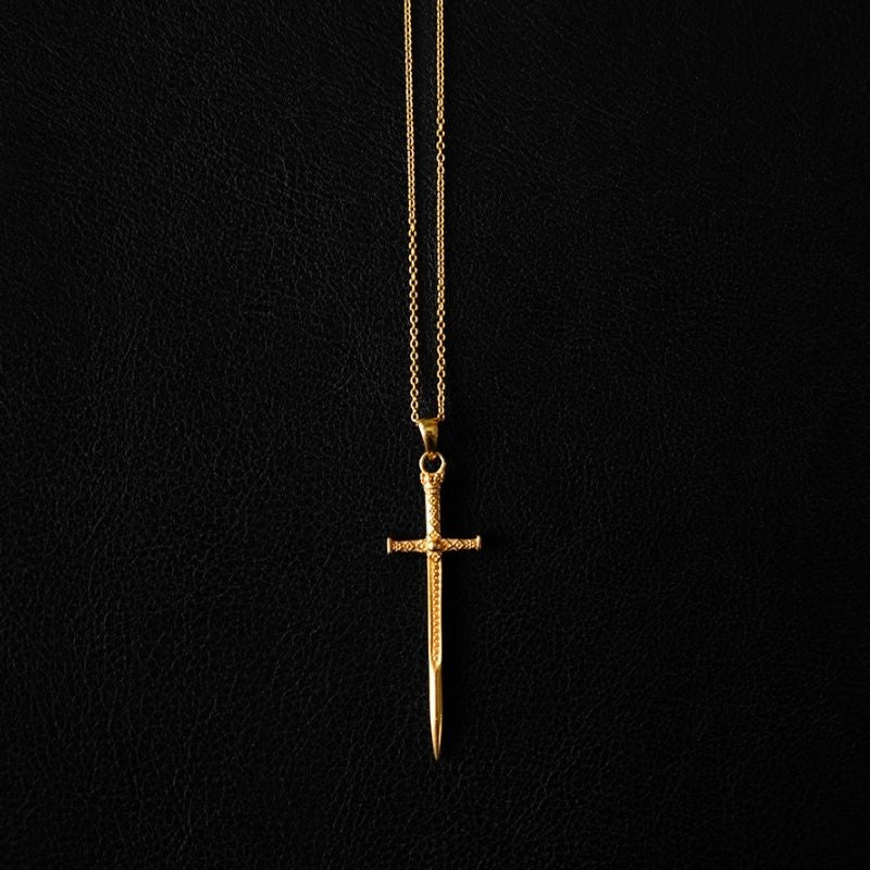 Sacred Sword | Pendant Necklace - Gold