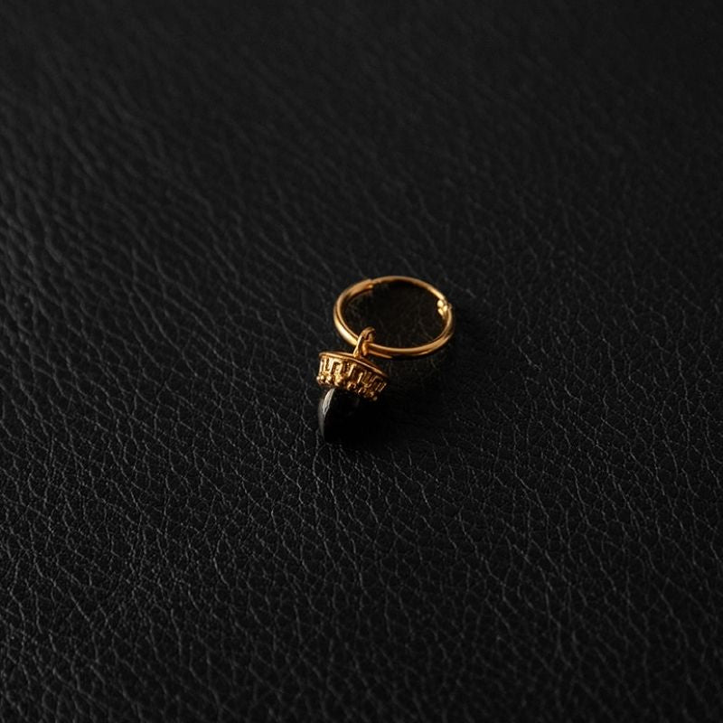 Witching Hour | Charm Hoop Earrings - Gold