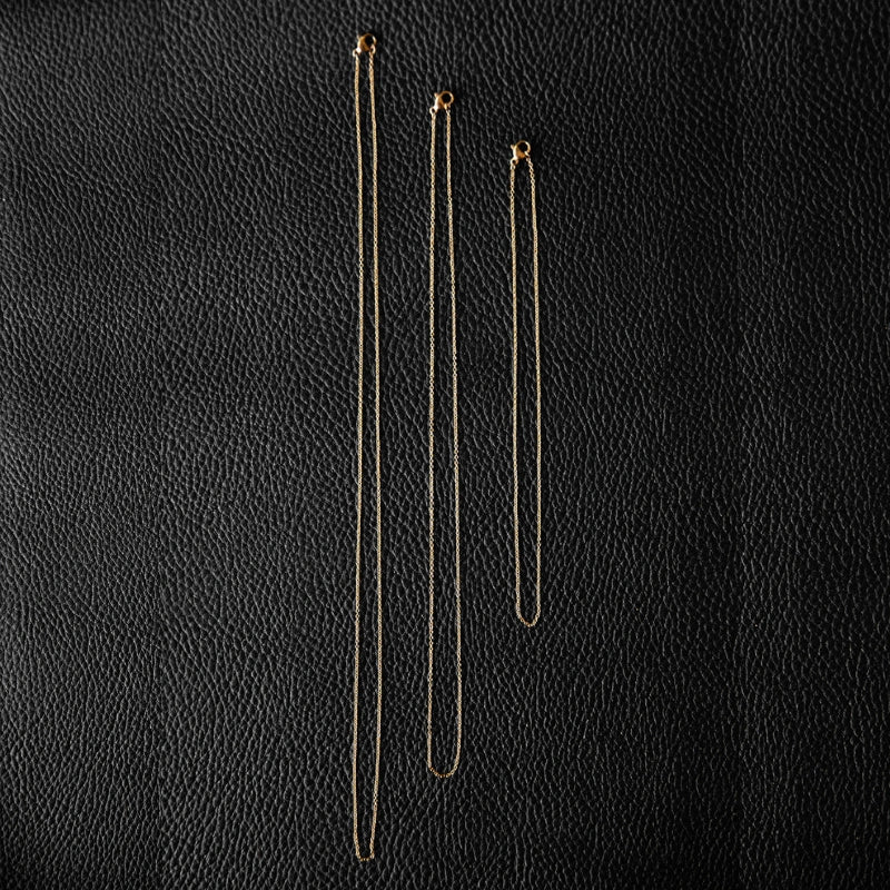 1,2 mm Inox Minimal | Chaîne - Or - NOIR KĀLA