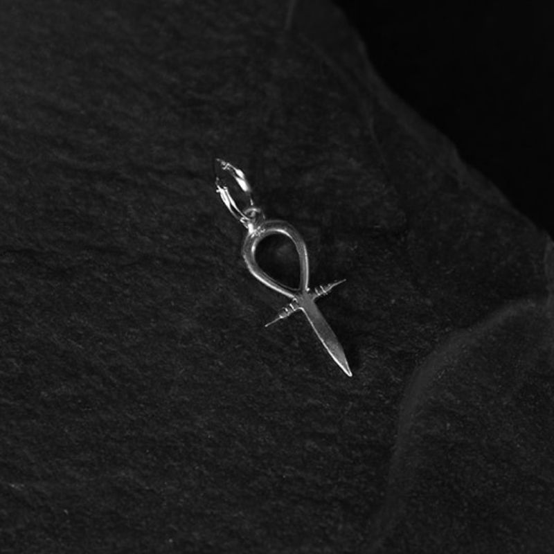 Ankh | Womb of Life solo Hoop Earring