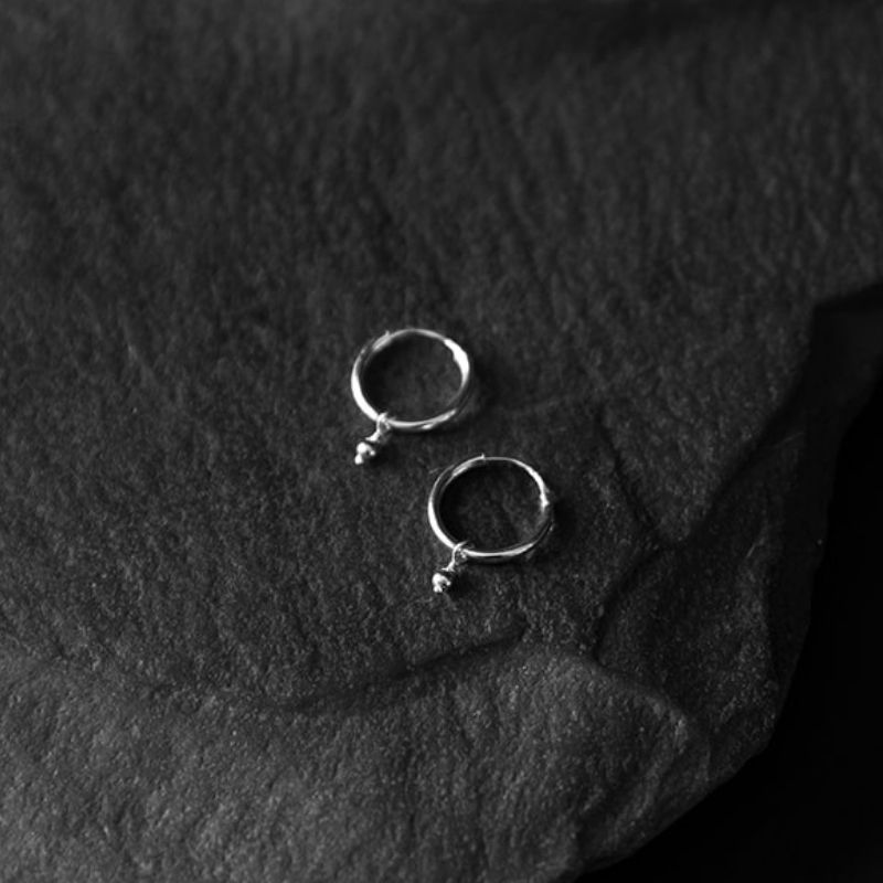 Starseed | Charm Hoop Earrings – 925 Silver - NOIR KĀLA