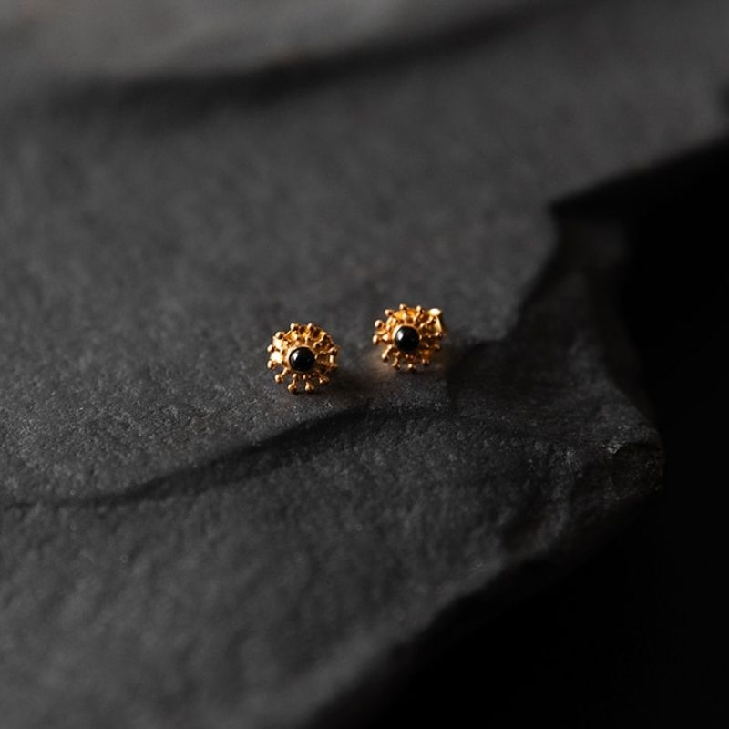 Sol | Stud Earrings - Gold - NOIR KĀLA