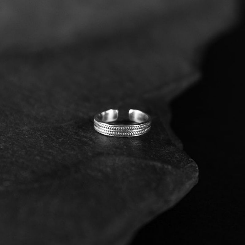 Wide Circle | Toe Ring – 925 Silver - NOIR KĀLA