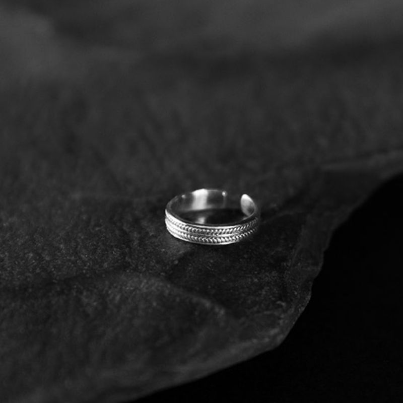 Wide Circle | Toe Ring – 925 Silver - NOIR KĀLA