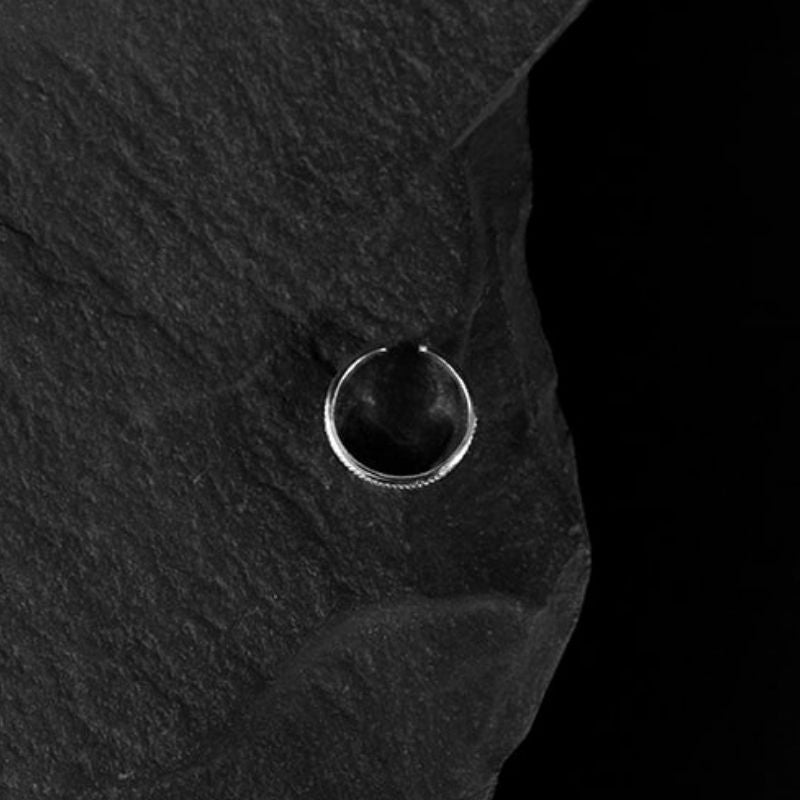 Wide Circle | Toe Ring – 925 Silver - NOIR KĀLA