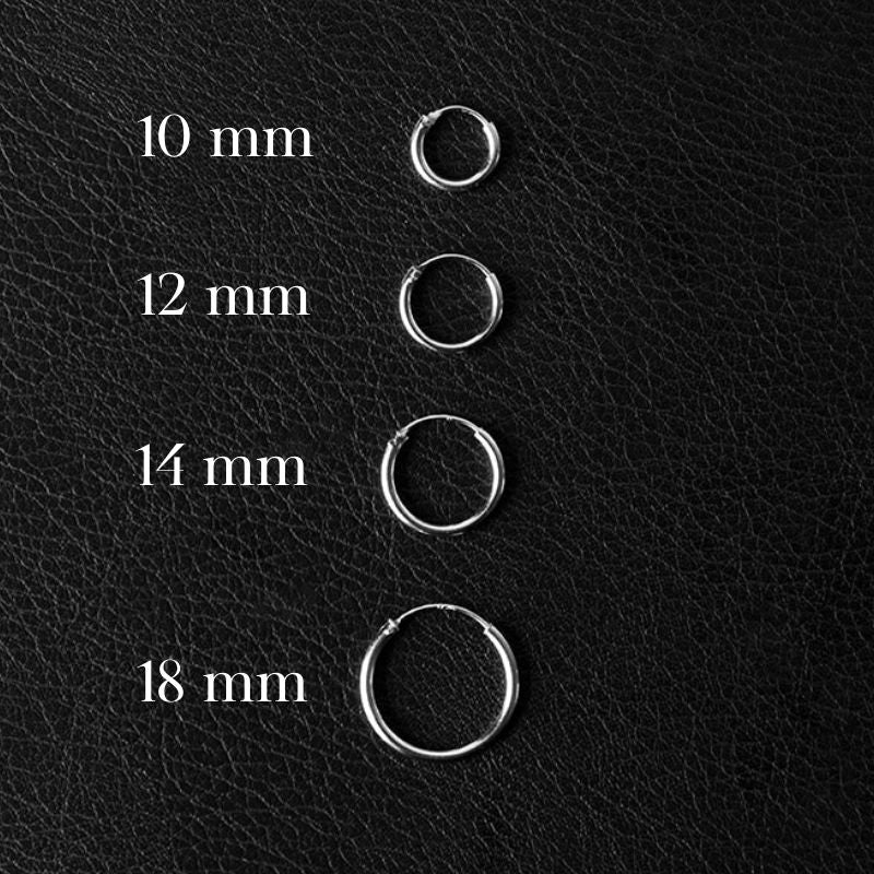 Mélangez et assortissez les breloques et les créoles | Ensemble de boucles d'oreilles personnalisables - NOIR KĀLA