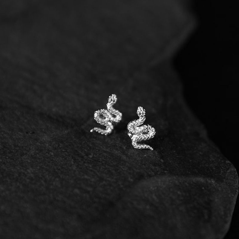 Snake | Clous d'oreilles - NOIR KĀLA