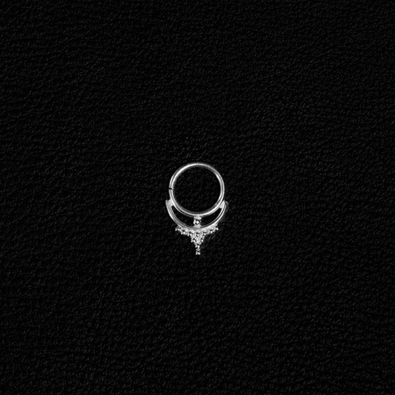 Crown | Septum Piercing – 925 Silver - NOIR KĀLA