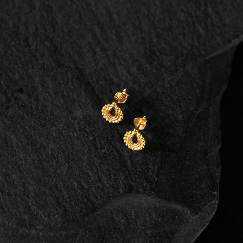 Drop | Stud Earrings - Gold - NOIR KĀLA