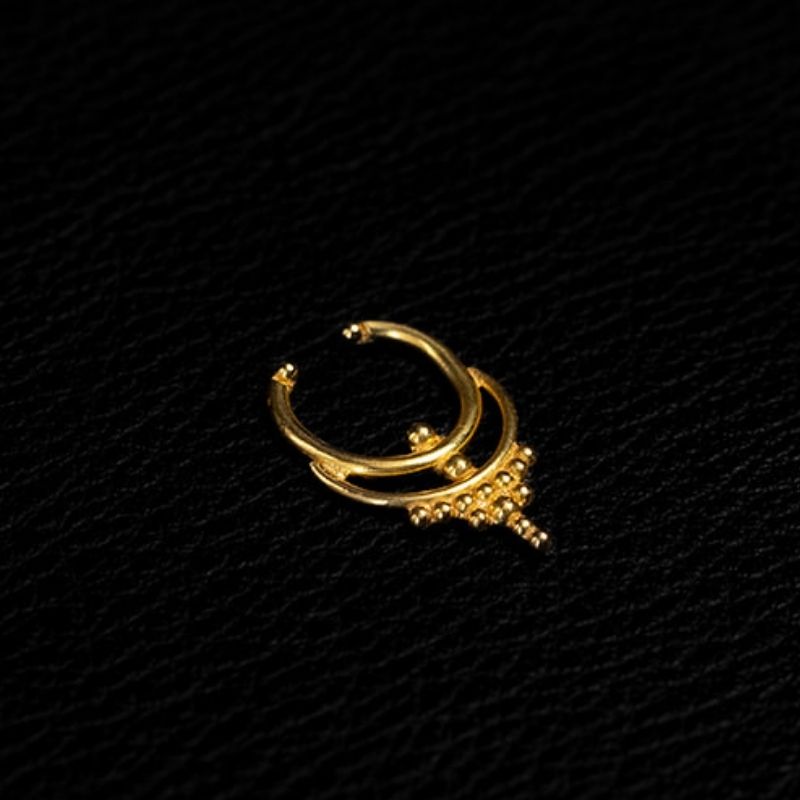 Crown | Faux Septum - Or - NOIR KĀLA