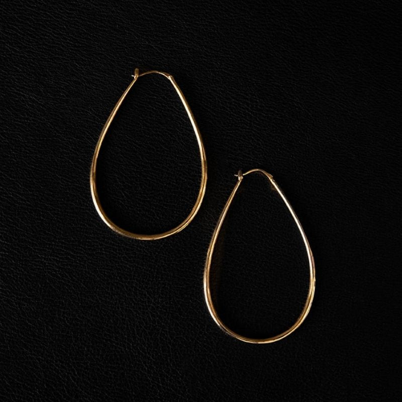 Fusion | Boucles d'oreilles créoles - Laiton