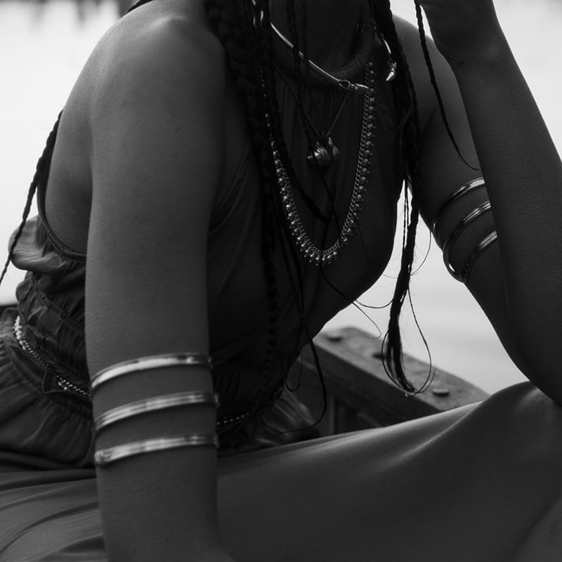 Ancient Armlet | Bracelet - Laiton - NOIR KĀLA