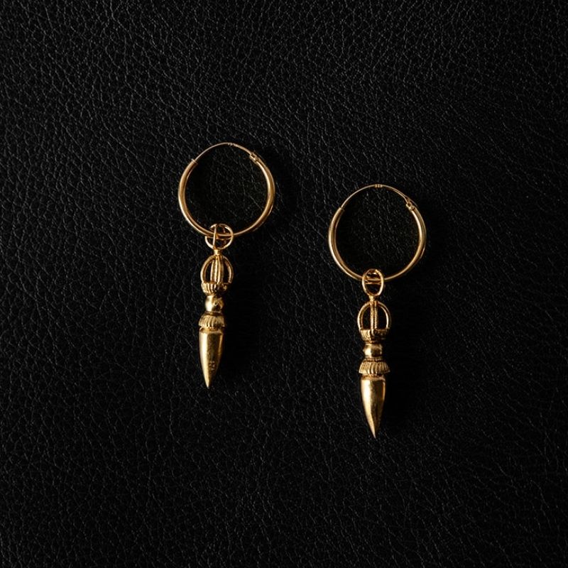 Xeyna Charm [S] | Hoop Earrings - Gold