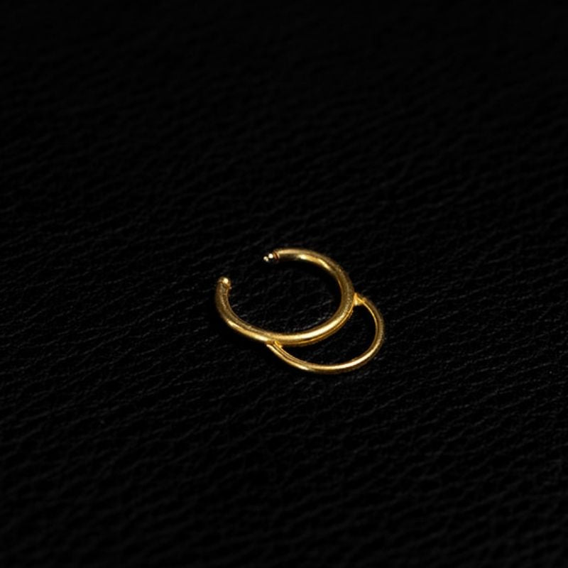 Double Band | Faux Septum - Or - NOIR KĀLA