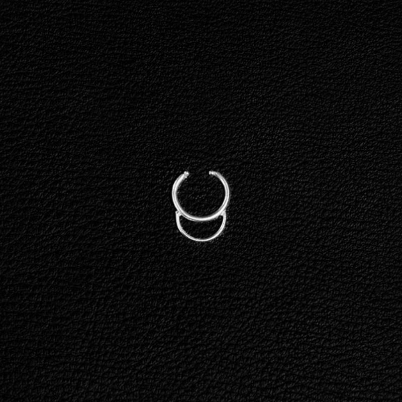 Double Band | Faux septum - NOIR KĀLA