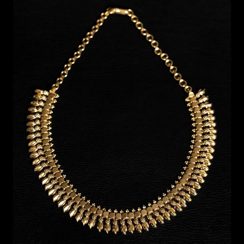 Sakti | Necklace - Brass - NOIR KĀLA