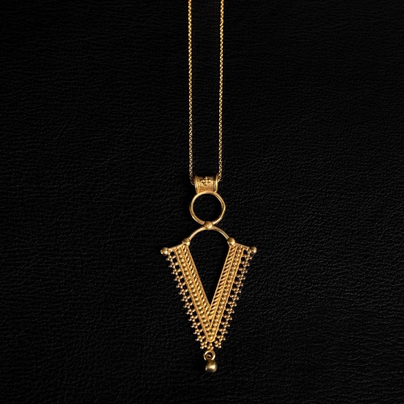 Mythic | Pendant Necklace - Brass - NOIR KĀLA