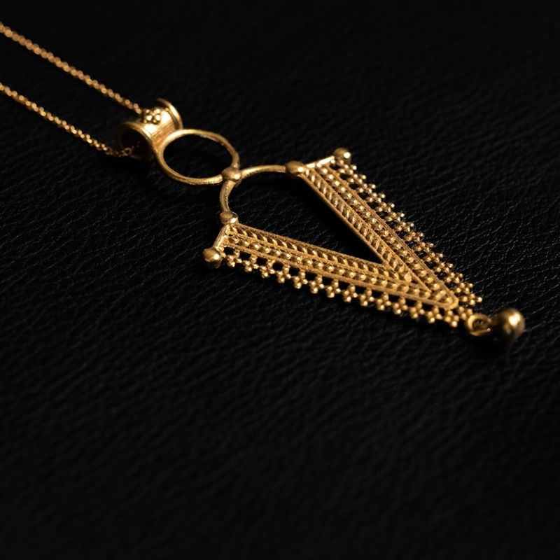 Mythic | Pendant Necklace - Brass - NOIR KĀLA