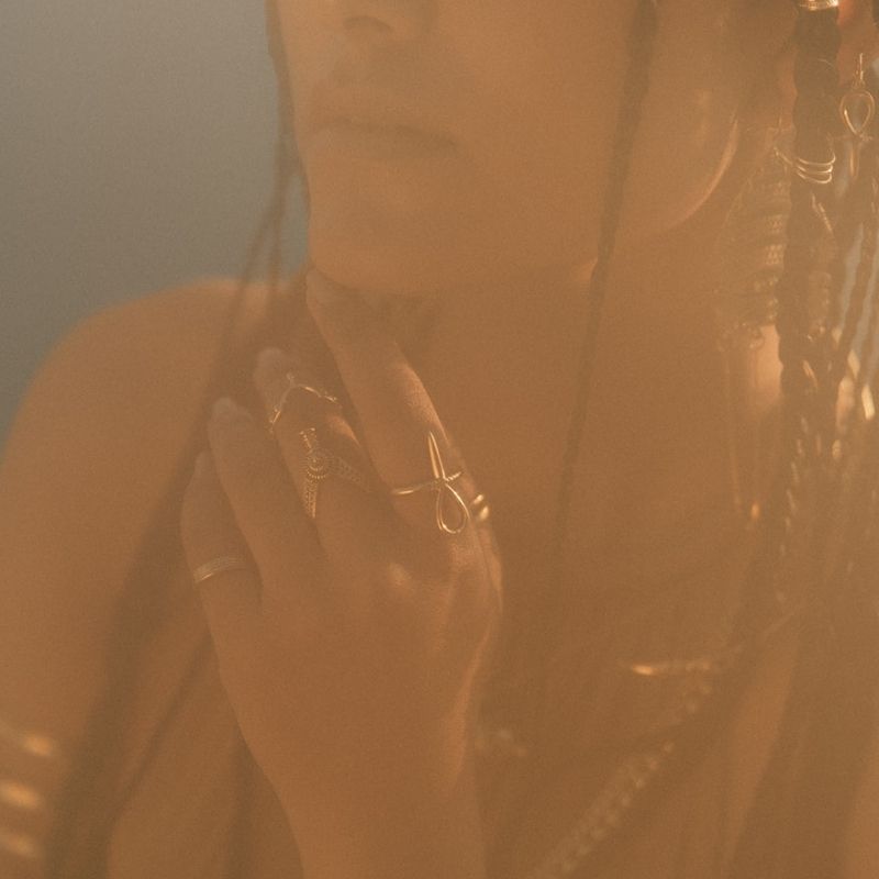Ankh | Womb of Life Ring - Brass - NOIR KĀLA
