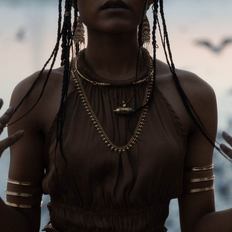Temple Amulet | Pendant Necklace - Brass