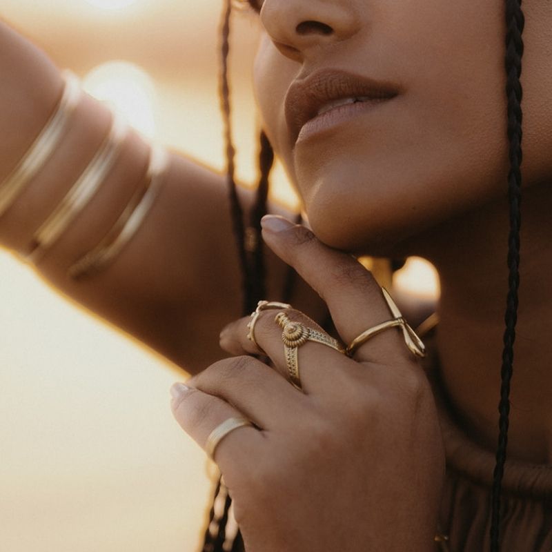 Thar Desert | Ring - Brass
