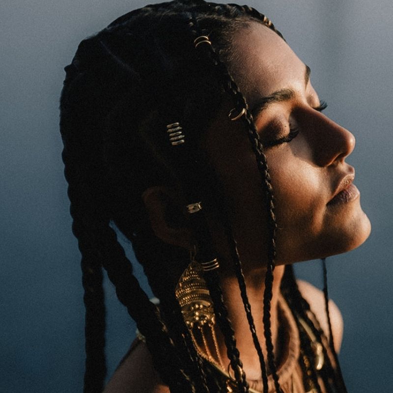 Aya Combo | Hair Jewelry x Ear Cuff - Gold - NOIR KĀLA