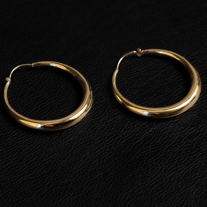 Flamenco | Créoles - Laiton - NOIR KĀLA