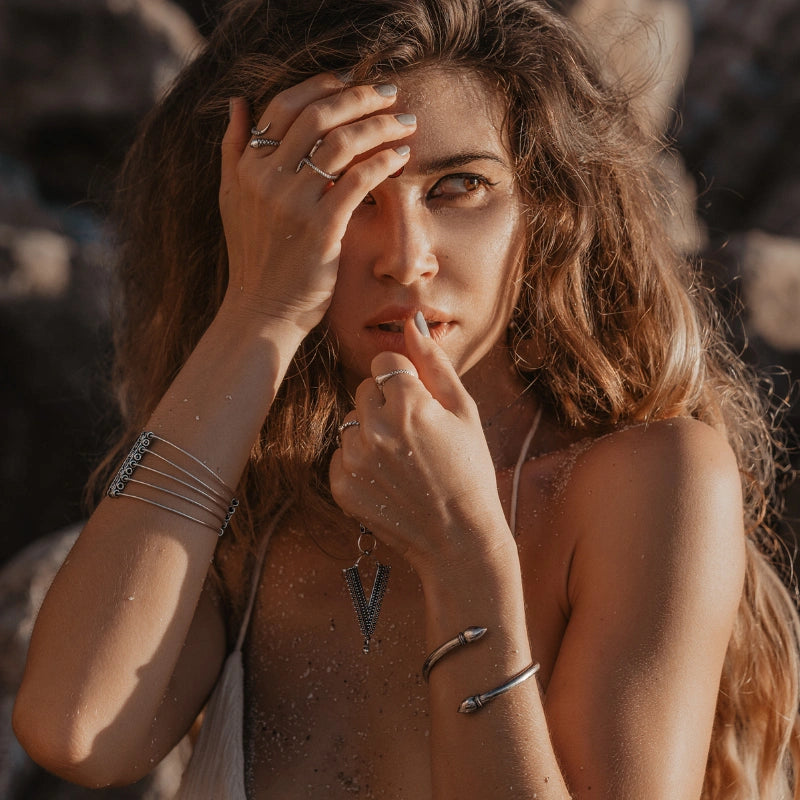 Serpentine | Bracelet - NOIR KĀLA