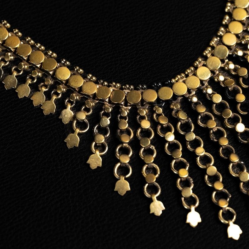 Elysium | Collar Necklace - Brass - NOIR KĀLA
