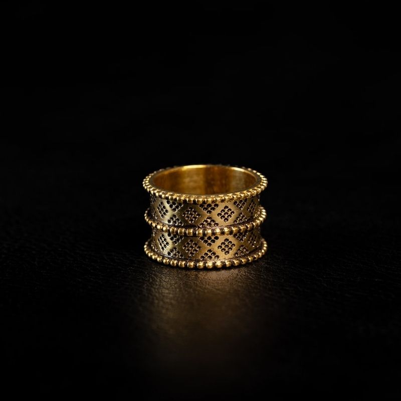 Ornamental | Ring - Brass - NOIR KĀLA