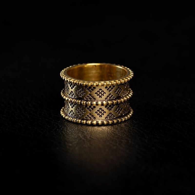 Ornamental | Ring - Brass - NOIR KĀLA