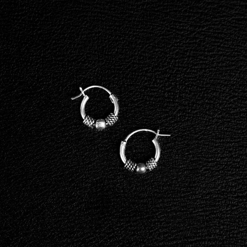 Ati | Boucles d'oreilles créoles - NOIR KĀLA