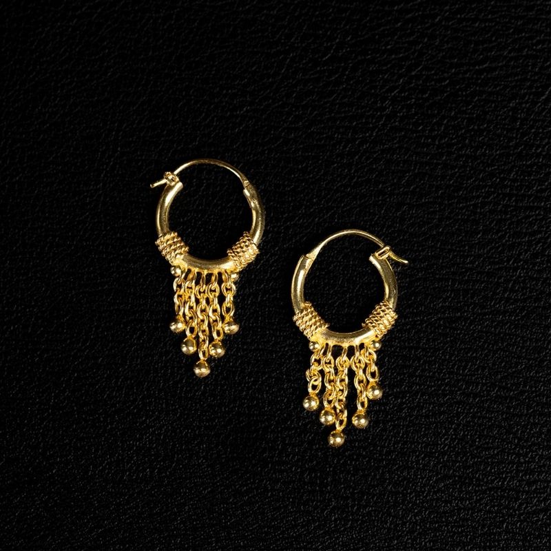 Charm | Hoop Earrings - Gold - NOIR KĀLA