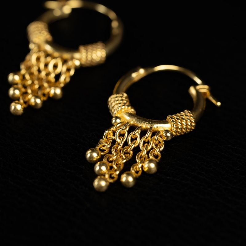 Charm | Hoop Earrings - Gold - NOIR KĀLA