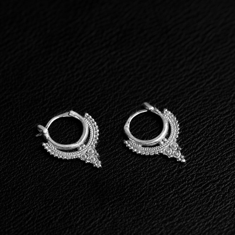 Divine | Hoop Earrings – 925 Silver - NOIR KĀLA