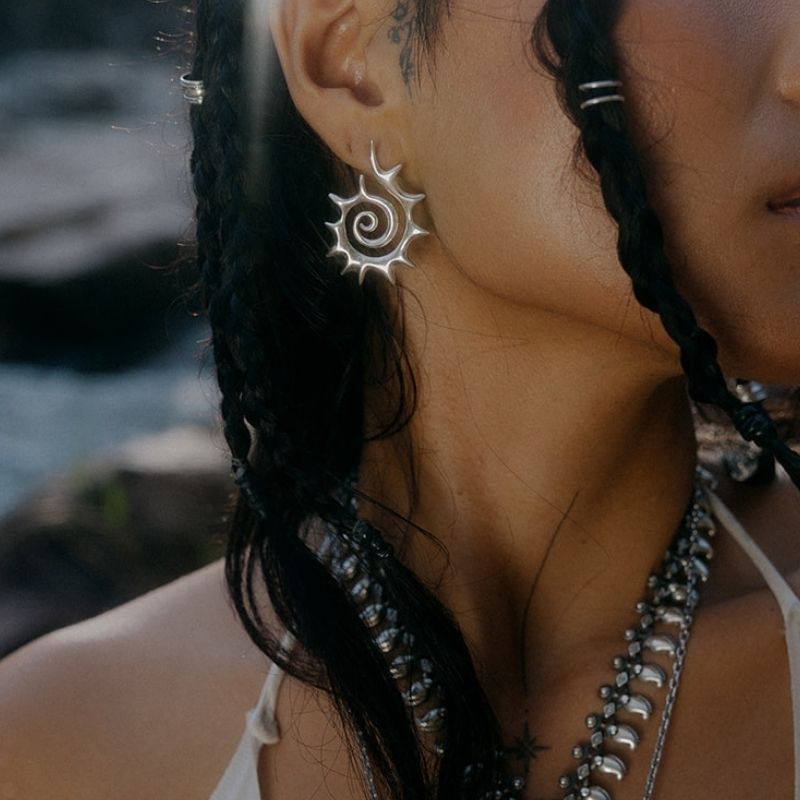 Fractal | Stud Earrings - NOIR KĀLA - NOIR KĀLA