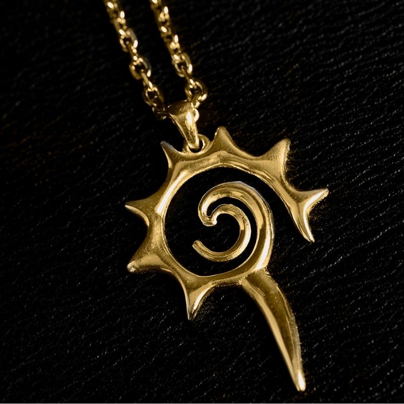 Fractal | Pendant Necklace - Brass - NOIR KĀLA