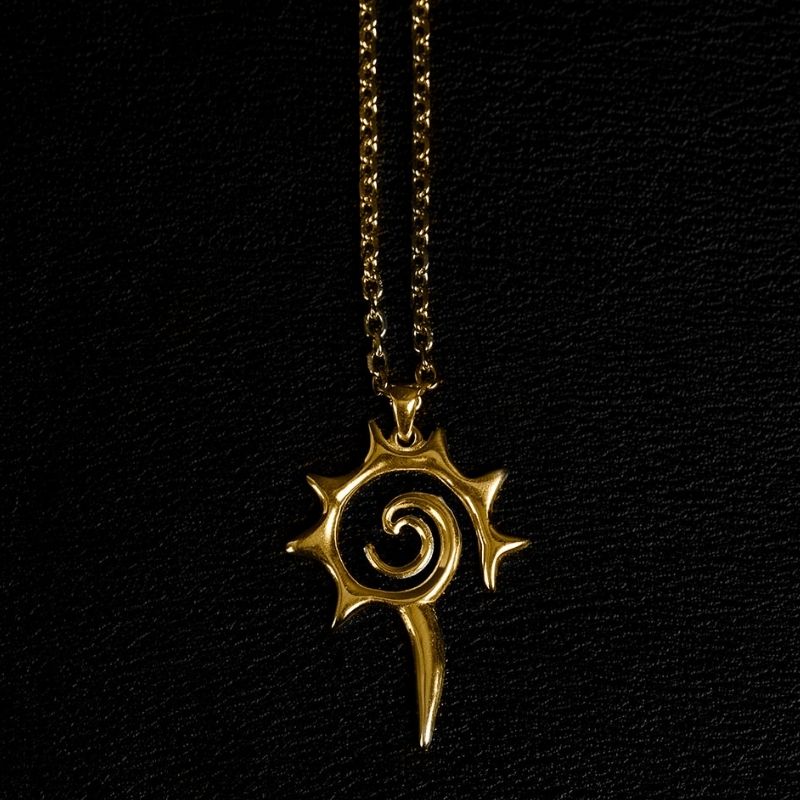 Fractal | Pendant Necklace - Brass - NOIR KĀLA