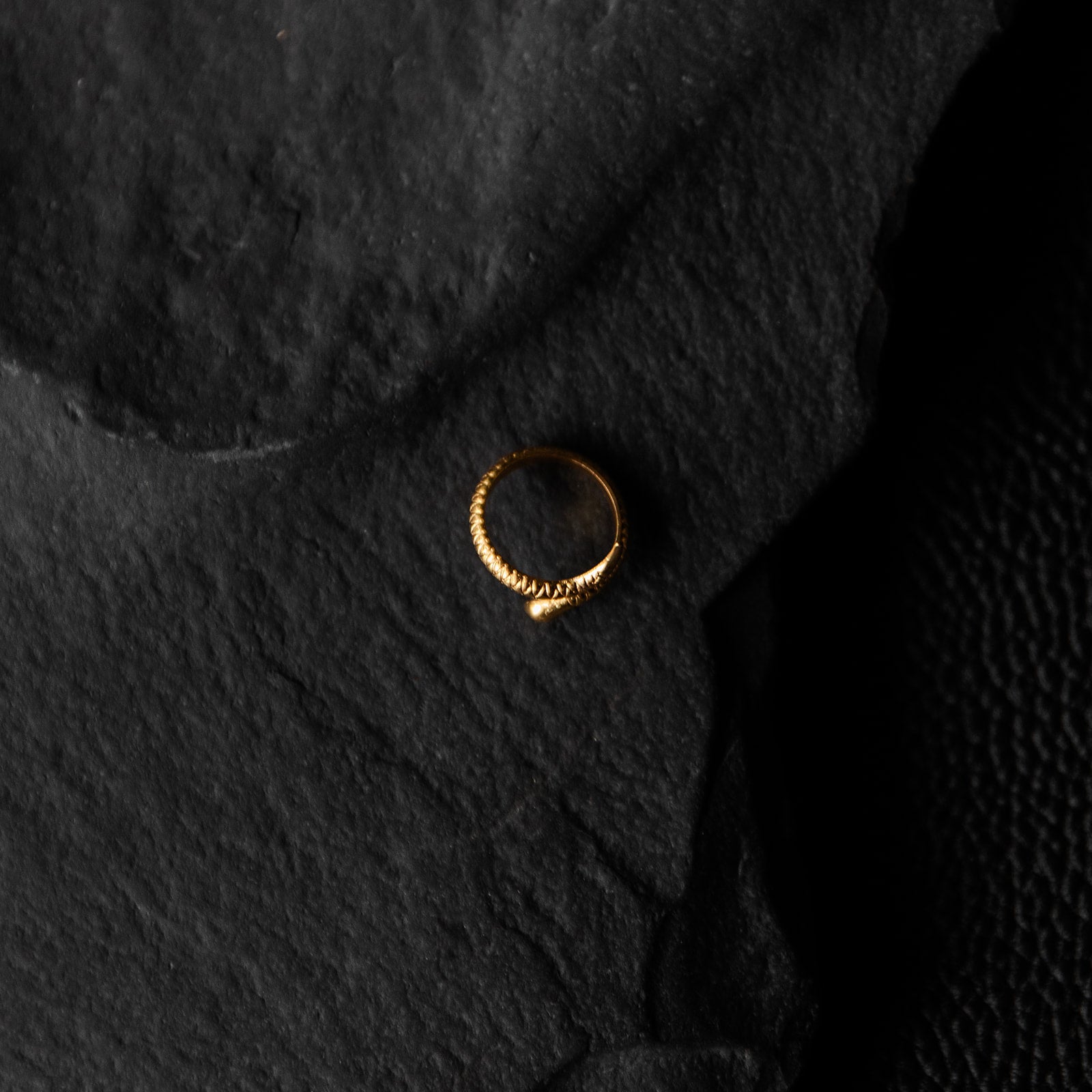 Serpentine | Bague Serpent - Laiton
